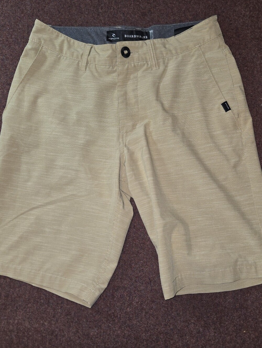 Rip Curl Boardwalk Short Size Boy's 29 Tan Hybrid